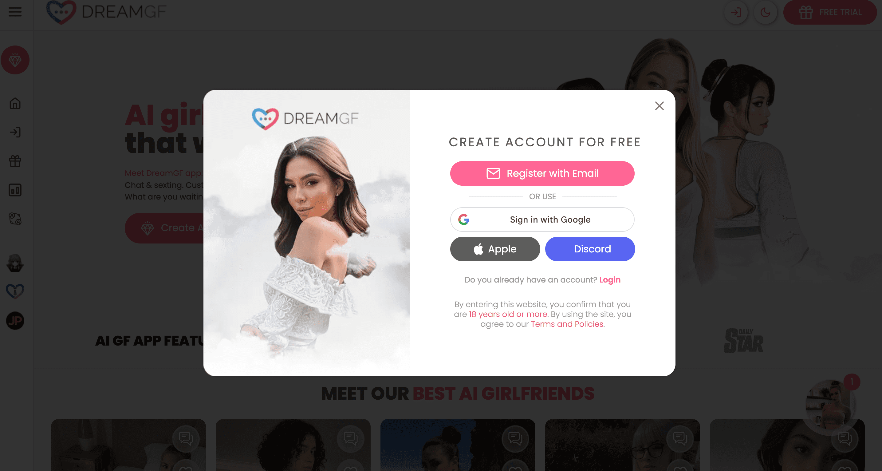 dreamgf sign in